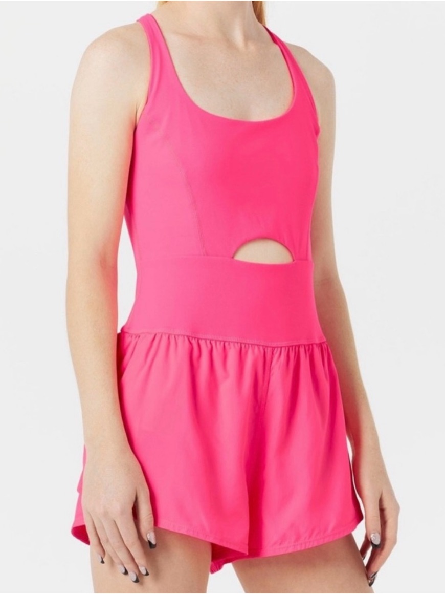 Fp Movement By Free People Righteous Runsie- Neon Pink